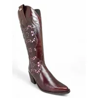 Bota Texana Feminina em Couro Bovino Marrom | Reizinho Cowgirl - imagem 4