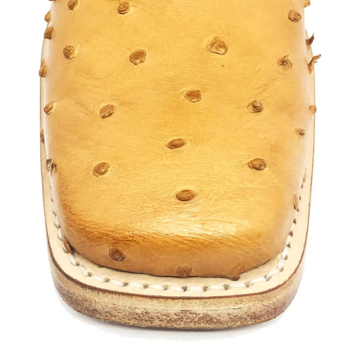 Bota Texana de Avestruz Conhaque | Reizinho Botas Artesanais