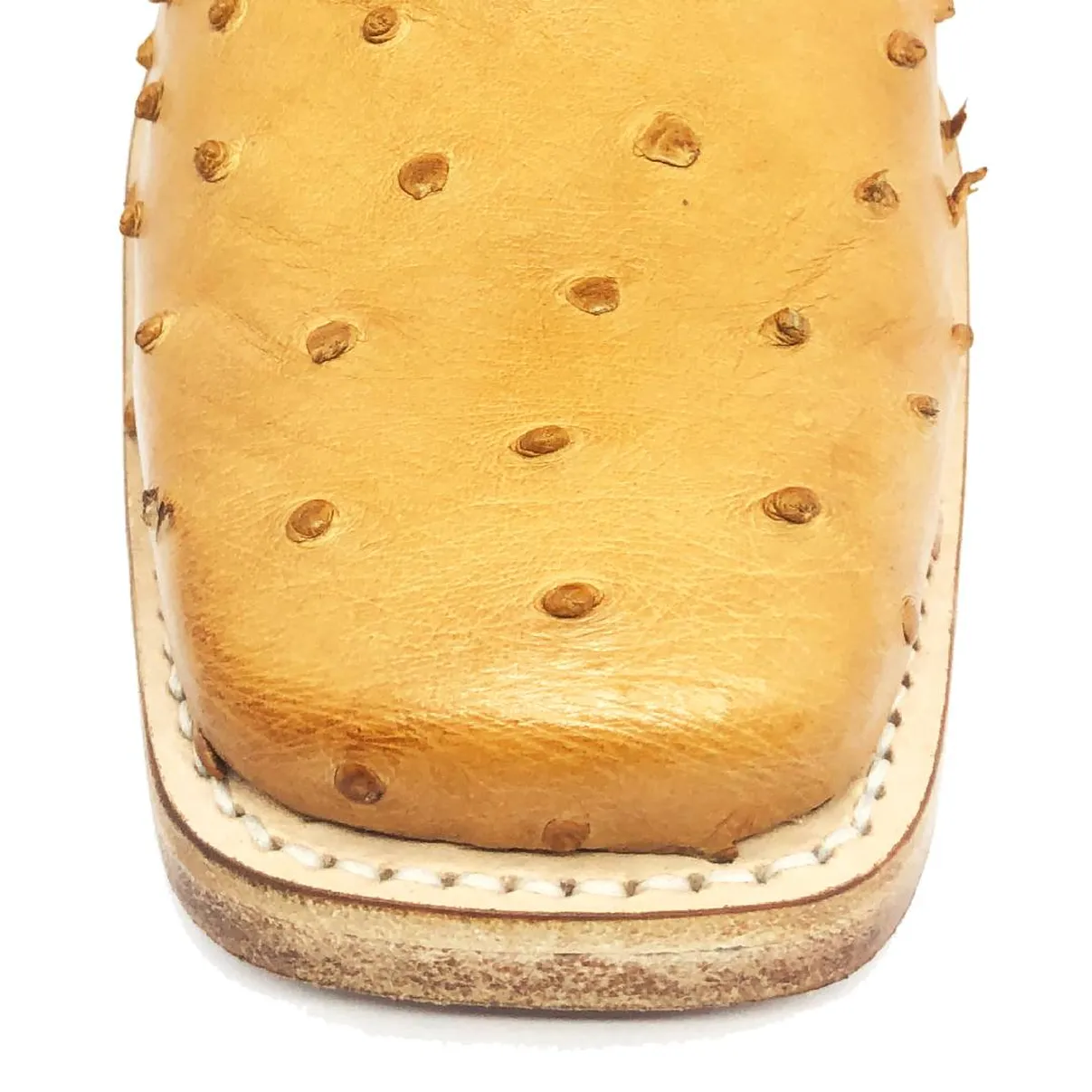 Bota Texana de Avestruz Conhaque | Reizinho Botas Artesanais