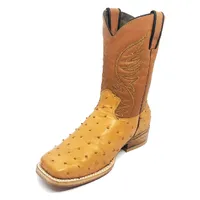 Bota Texana de Avestruz Conhaque | Reizinho Botas Artesanais - imagem 5