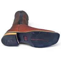 Bota Texana Reizinho Premium de Couro Legítimo de Arraia Evok LIMITED EDITION - Cano Alto, Bico Quadrado - Solado X-Flex - imagem 5