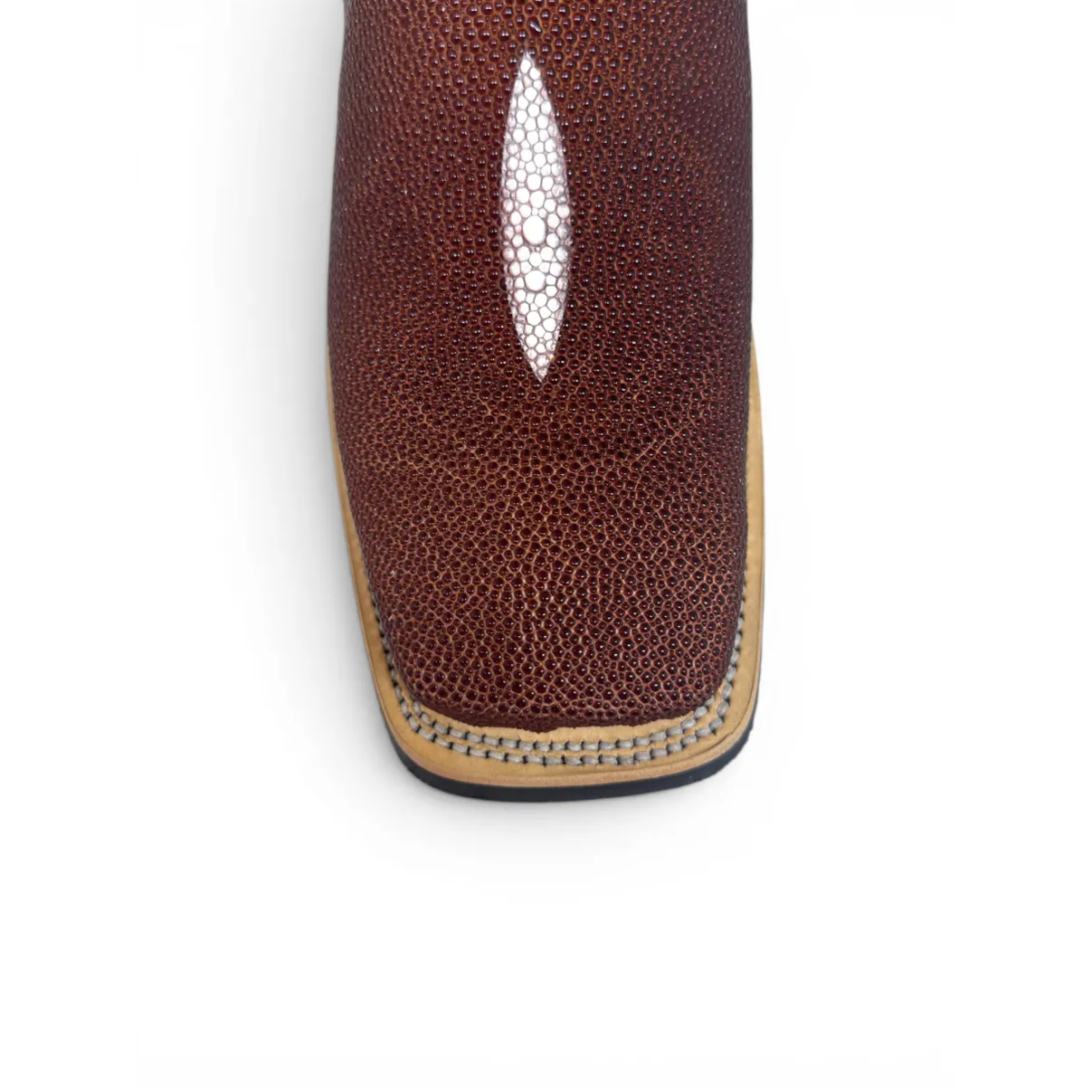Bota Texana Reizinho Premium de Couro Legítimo de Arraia Evok LIMITED EDITION - Cano Alto, Bico Quadrado - Solado X-Flex