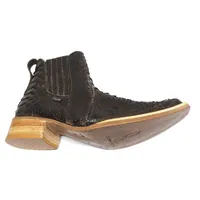 Bota Texana Reizinho Premium de Couro Legítimo de Cobra Python Luxo Brown LIMITED EDITION - Cano Curto, Bico Fino Quadra - imagem 4