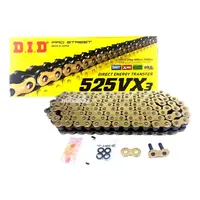 Corrente Transmissão Dourada DID Vx3 525 120 Elos - imagem 1