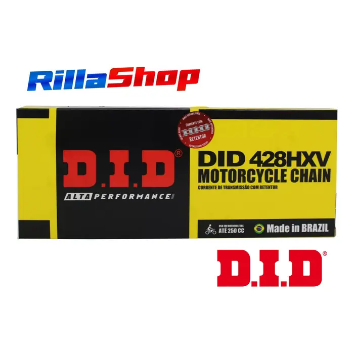 Corrente de Transmissão com Retentor DID Hxv Passo 428