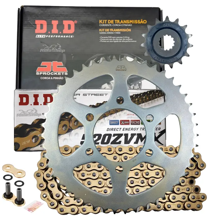 Kit Relação Premium Did Zvm-X Jt Kawasaki En 650 Vulcan S Cafe de 2015 até 2024