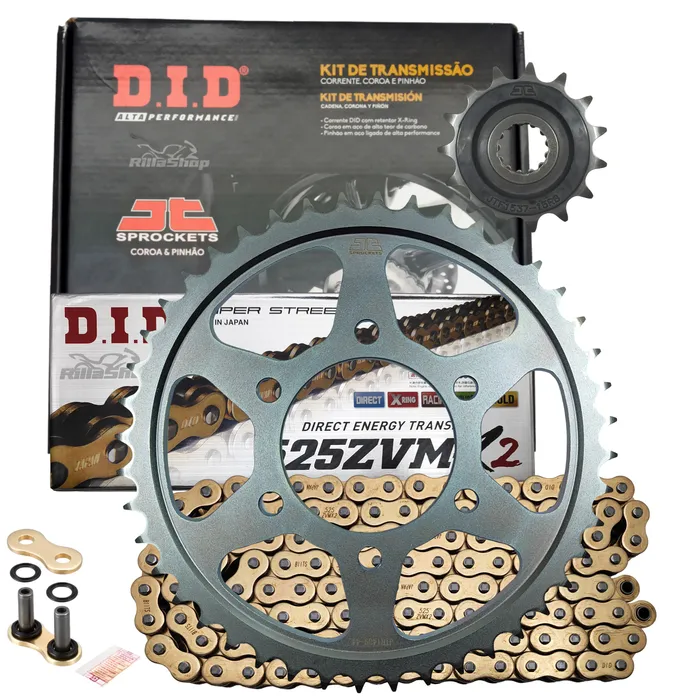 Kit Relação Premium Did Zvm-X2 Jt Kawasaki Z 900 Abs Se Rs Cafe de 2017 até 2024