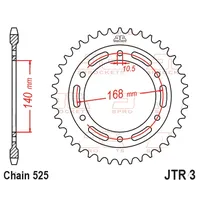 Relação Premium Did Jt 525 Zvm-x2 120 L Gold 47/20 Bmw F 800 R 09/18 10,5mm - imagem 3