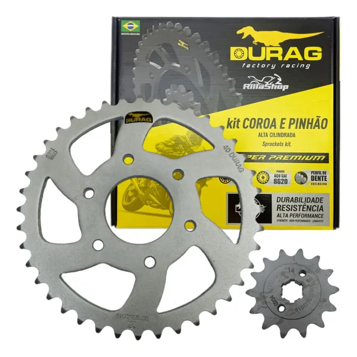 Kit Relação Coroa Pinhão Corrente Bajaj 200 Dominar 2025
