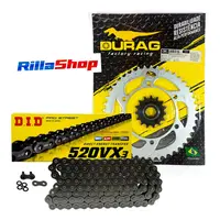 Kit Relação Did 520 Vx3 112l Durag 45/15 Xt 660 Ténéré 2004 até 2018 - imagem 1