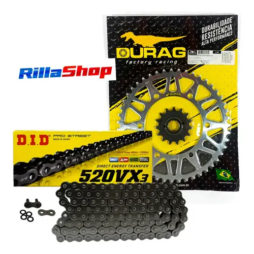 Kit Relação Did 520 Vx3 112l Durag 47/15 Mt 03 660cc 06/13