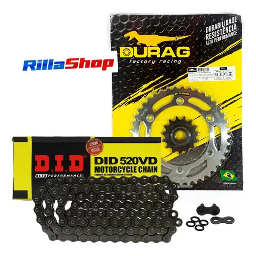 Kit Relação Did 520 Vd 110l Durag 41/15 Suzuki Drz 400 00/16