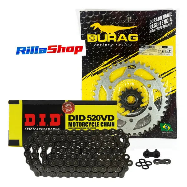 Kit Relação Did 520 Vd 106l Durag 42/14 Ninja 300 Z300 13/22