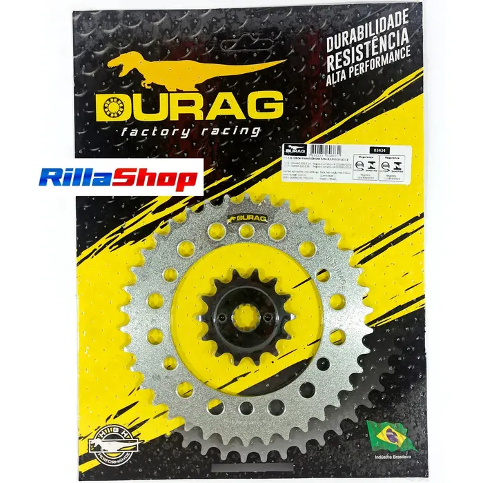 Kit Relação Did 520 Vd 108l Durag 38/14 Cbr 250 R 11/15