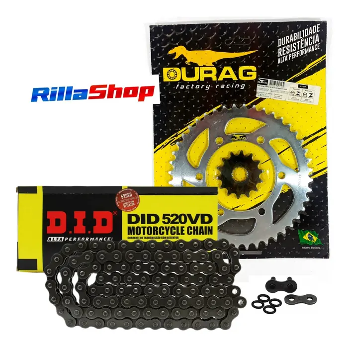 Kit Relação Did 520 Vd 114l Durag 44/14 Yzf R3 15/24
