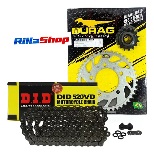 Kit Relação Did 520 Vd 112l Durag 41/15 Cb Cbr 500 19/23