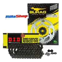 Kit Relação Did 520 Vd 106l Durag 43/14 Ninja 250 R 09/12 - imagem 1