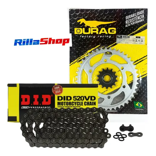 Kit Relação Did 520 Vd 106l Durag 43/14 Ninja 250 R 09/12