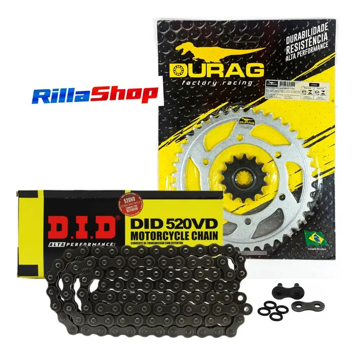 Kit Relação Did 520 Vd 106l Durag 43/14 Ninja 250 R 09/12