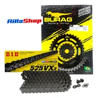 Kit Relação Did 525 Vx3 120l Durag 37/17 Triumph 1200 16/22 - imagem 1