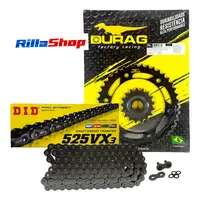 Kit Relação Did 525 Vx3 116l Durag 42/17 Bmw F 700 800 13/23 - imagem 1