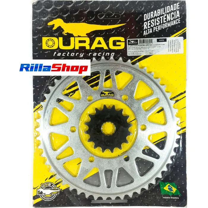 Kit Relação Did 525 Vx3 122l Durag 50/16 Tiger 800 11/20