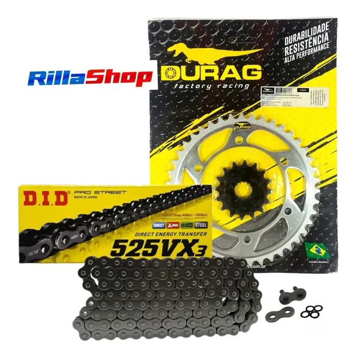 Kit Relação Did 525 Vx3 114l Durag 43/16 Tdm 850 99/01