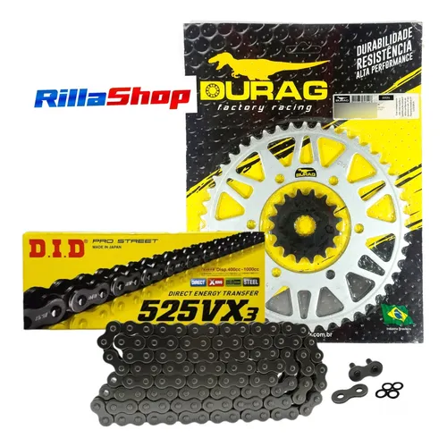 Kit Relação Did 525 Vx3 116l Durag 47/16 Daytona 675 06/16