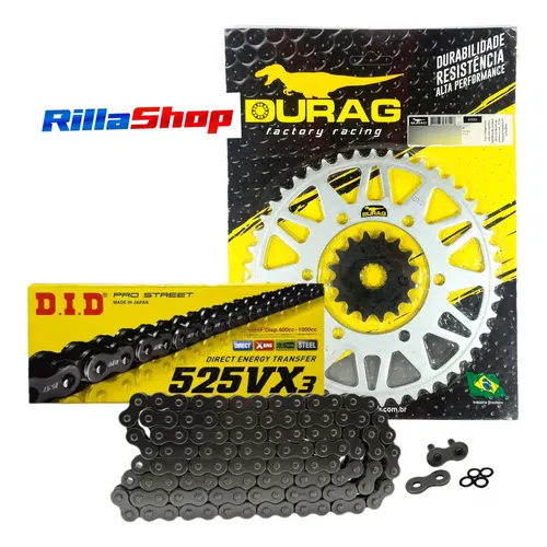 Kit Relação Did 525 Vx3 116l Durag 47/16 Daytona 675 06/16