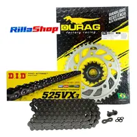 Kit Relação Did 525 Vx3 118l Durag 43/16 Cb Cbr 600 F 08/19 - imagem 1