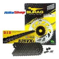 Kit Relação Did 525 Vx3 104l Durag 43/18 Triumph 865 07/22 - imagem 1