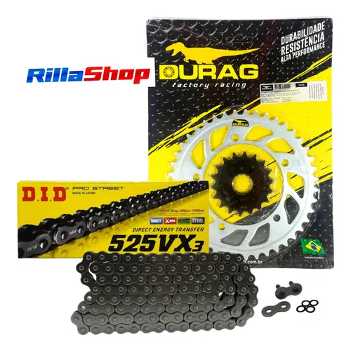 Kit Relação Did 525 Vx3 104l Durag 43/18 Triumph 865 07/22