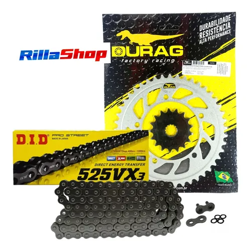 Kit Relação Did 525 Vx3 116l Durag 45/17 Gsx R750 Srad 06/13