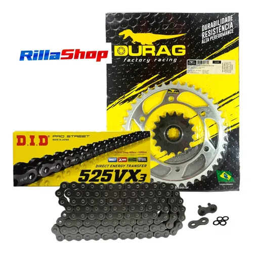 Kit Relação Did 525 Vx3 114l Durag 42/17 Tdm 850 96/98
