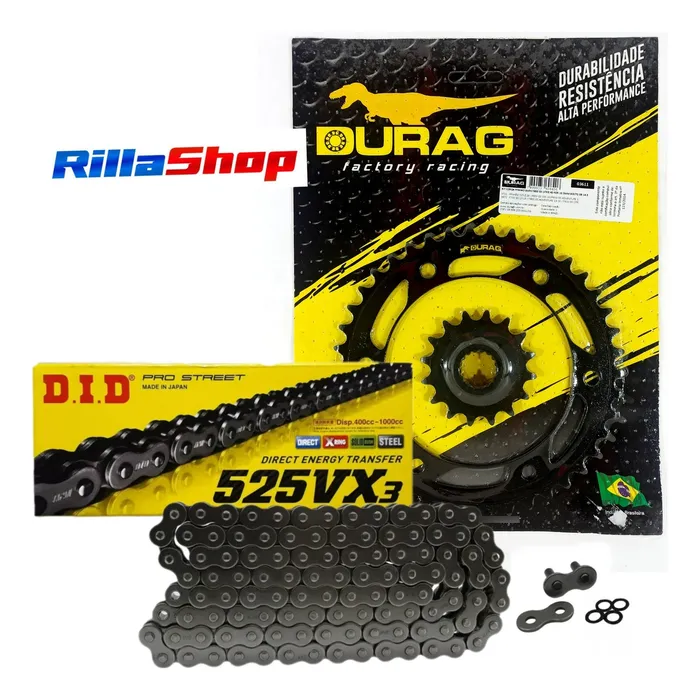 Kit Relação Did 525 Vx3 116l Durag 42/16 Bmw F800 07/18 10,5