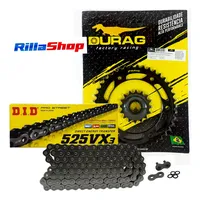 Kit Relação Did 525 Vx3 116l Durag 42/16 Bmw F 800 07/18 8,5 - imagem 1