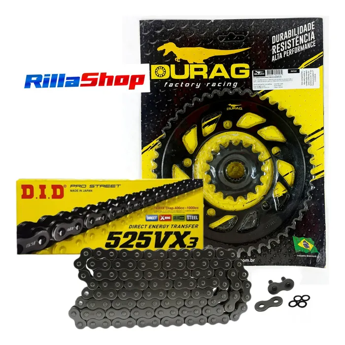 Kit Relação Did 525 Vx3 124l Durag 47/17 Bmw F850 19/23 12,5