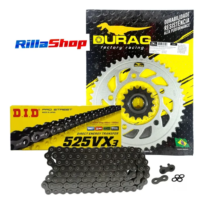 Kit Relação Did 525 Vx3 112l Durag 47/16 Xl Varadero 99/13