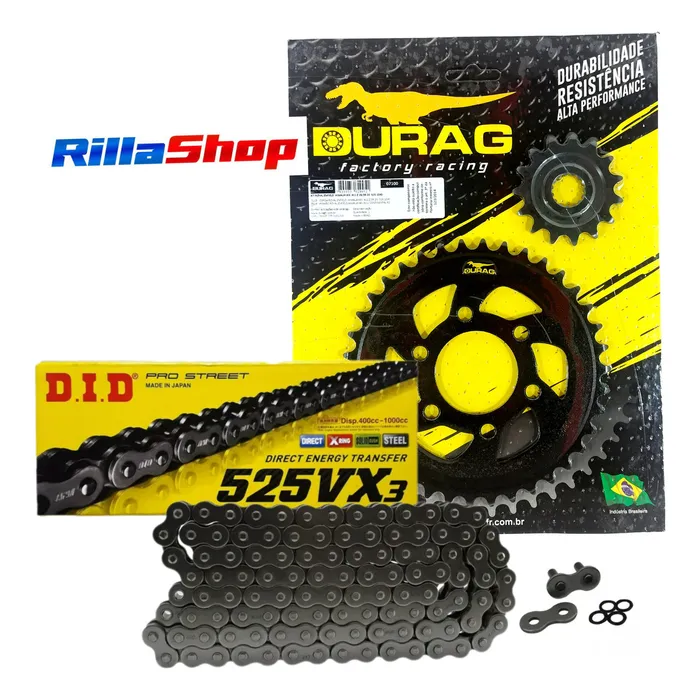 Kit Relação Did 525 Vx3 110l Durag 38/15 Himalayan 411 17/24