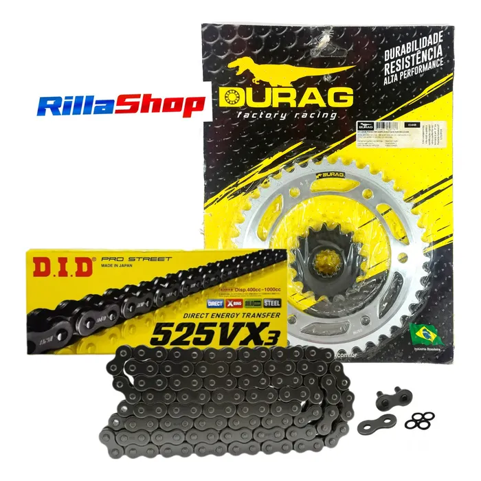 Kit Relação Did 525 Vx3 112l Durag 42/16 Cbr 600 Rr 03/06