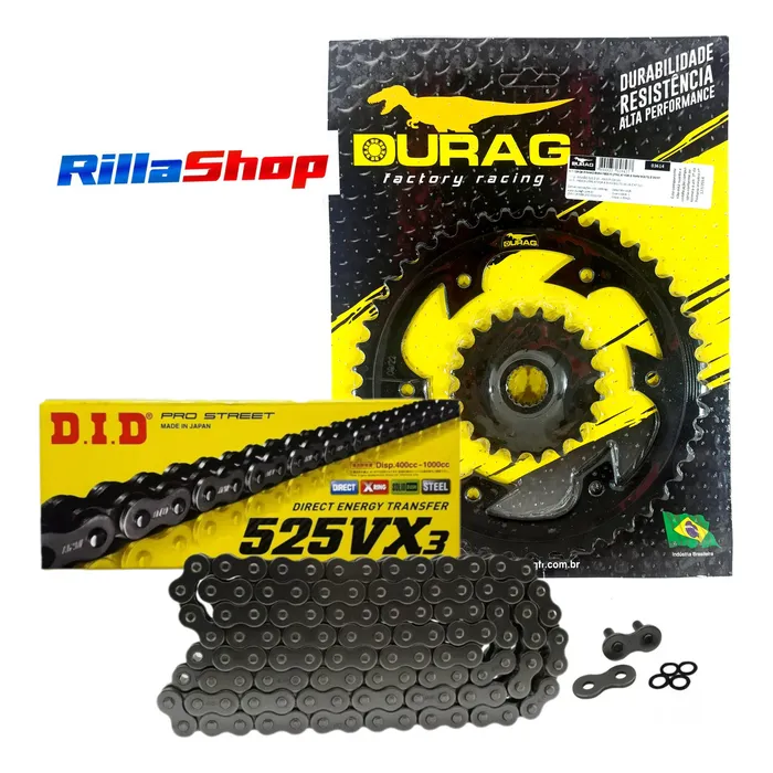 Kit Relação Did 525 Vx3 120l Durag 47/20 Bmw F 800 09/18 8,5