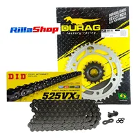 Kit Relação Did 525 Vx3 116l Durag 43/16 Cbr 1000 Rr 17/22 - imagem 1