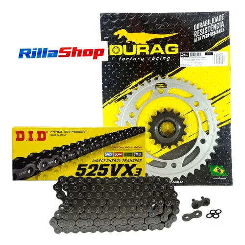 Kit Relação Did 525 Vx3 116l Durag 43/16 Cbr 1000 Rr 17/22