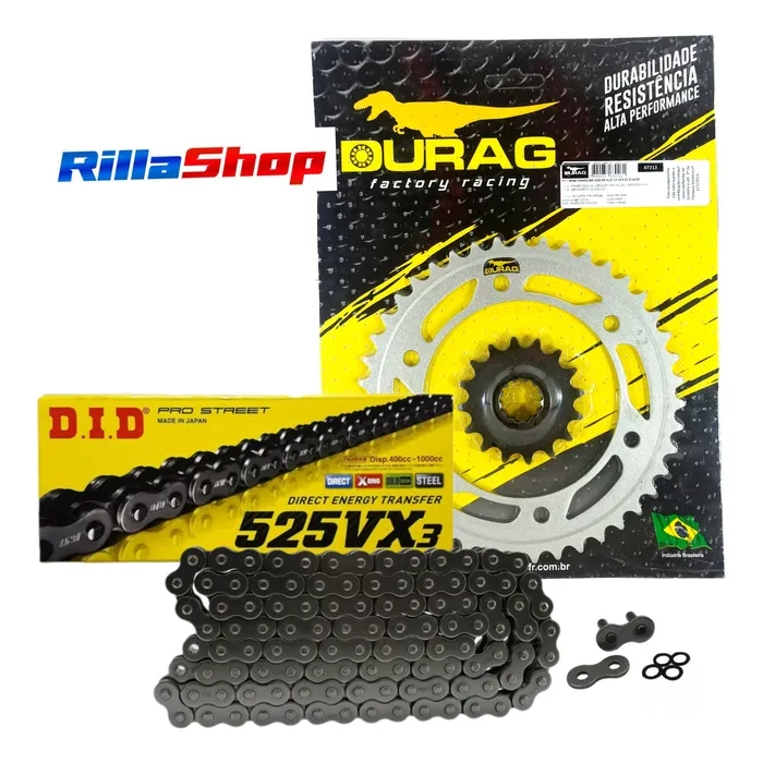 Kit Relação Did 525 Vx3 116l Durag 43/16 Cbr 1000 Rr 17/22