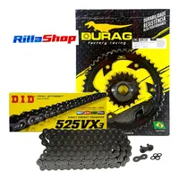 Kit Relação Did 525 Vx3 120l Durag 47/20 Bmw F800 09/18 10,5 - imagem 1