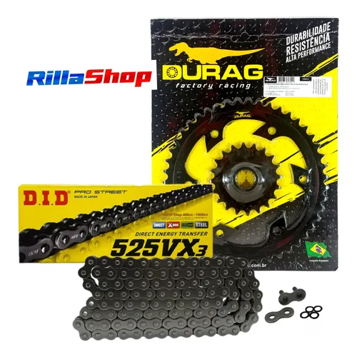 Kit Relação Did 525 Vx3 120l Durag 47/20 Bmw F800 09/18 10,5