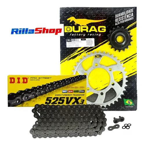 Kit Relação Did 525 Vx3 112l Durag 39/17 Ninja Zx 10 R 11/15