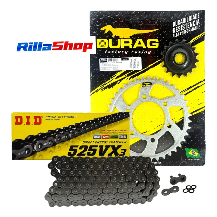 Kit Relação Did 525 Vx3 112l Durag 39/17 Ninja Zx 10 R 11/15