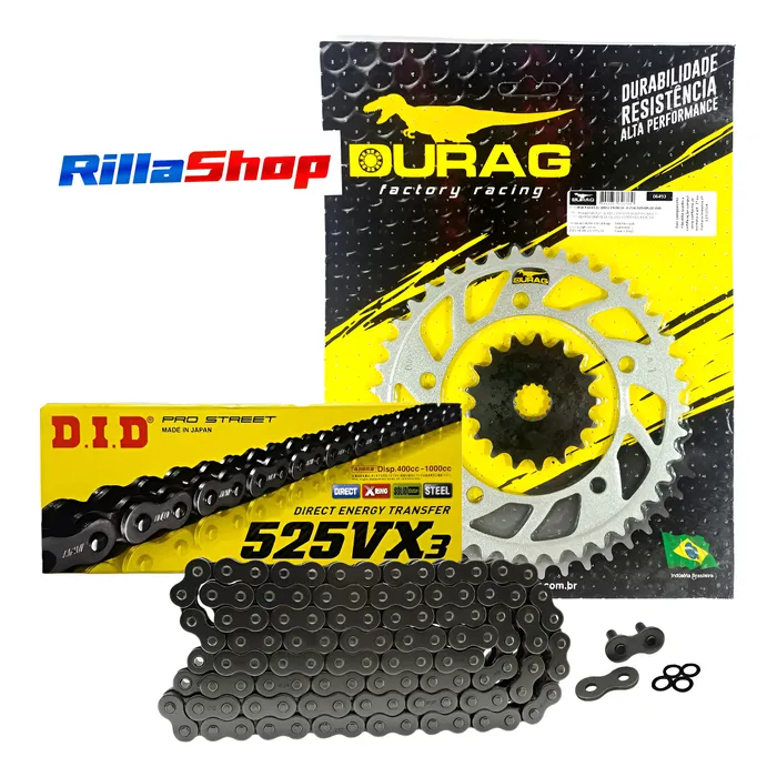 Kit Relação Did 525 Vx3 120l Durag 41/17 Dl1050 Vstrom 20/24