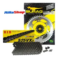 Kit Relação Did 525 Vx3 118l Durag 48/15 Transalp 650 99/07 - imagem 1